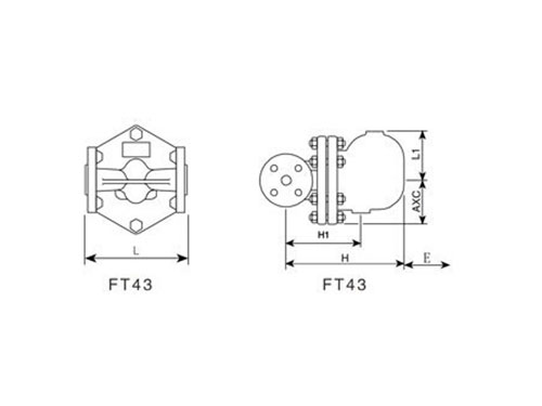 FT43H疏水閥結構圖